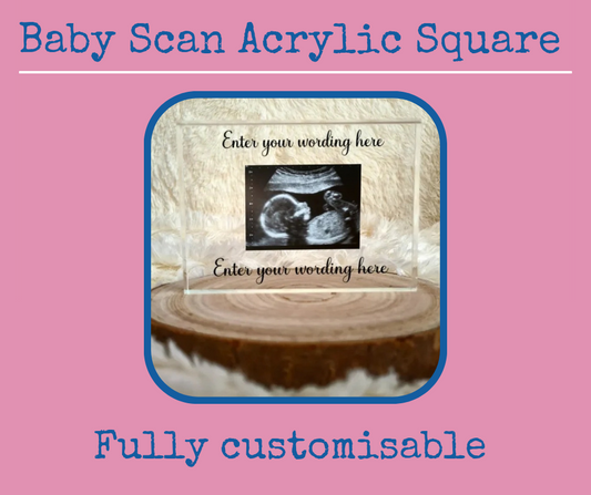 Acrylic Baby Scan Block