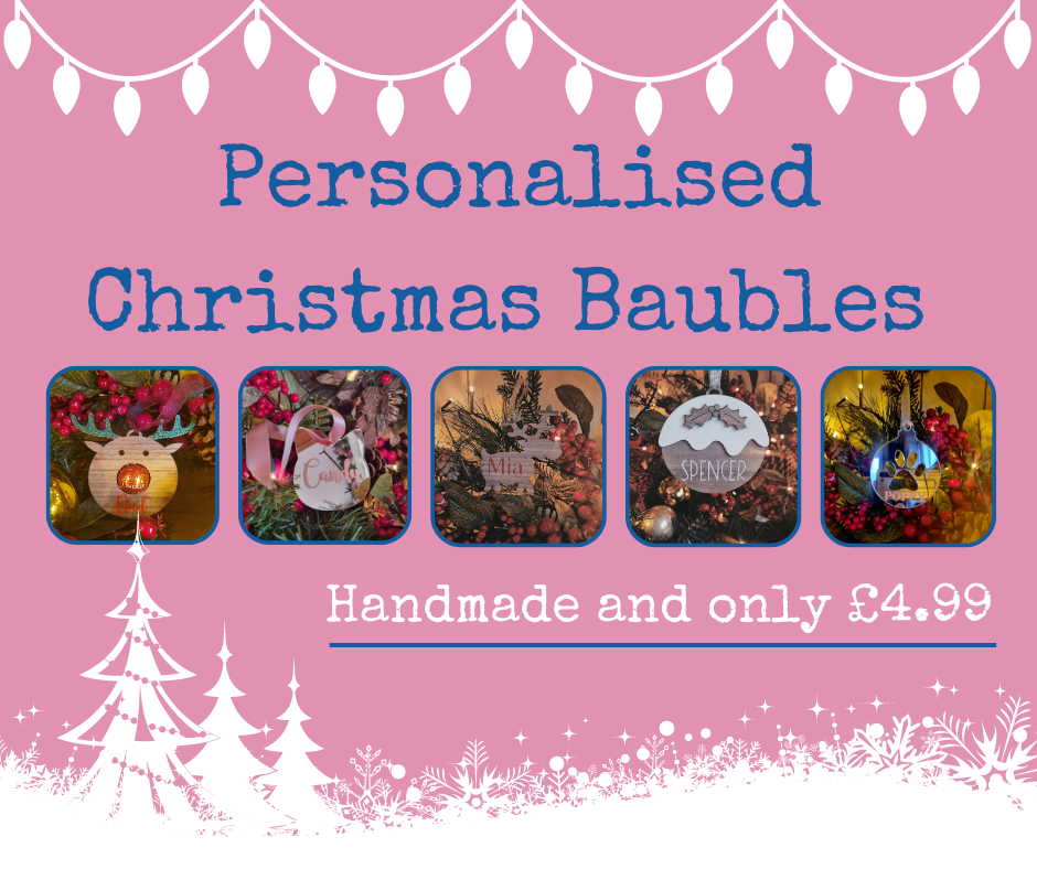 Peraonalised Christmas baubles